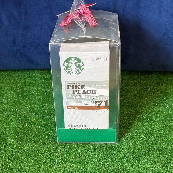 Starbucks Holiday 2016 Gift Set Reusable Green Tumbler & 2.5 oz Roast Coffee NEW - Picture 4 of 14